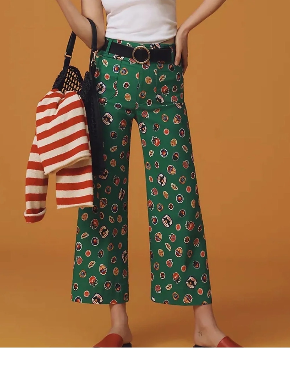 Maeve The Colette Cropped Wide-Leg Pants - Picture 4 of 6
